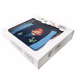 Rainbow Mermaid, 3-Pc Boogie Toes, Tight & Tee Baby Premium Gift Set - Thumbnail 6