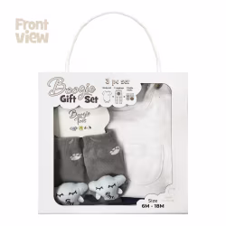 Sleepy Elephant, 3-Pc Boogie Toes, Tight & Tee Baby Premium Gift Set - Thumbnail 7