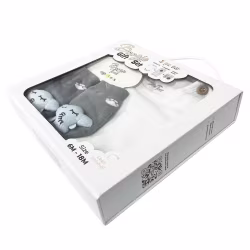 Sleepy Elephant, 3-Pc Boogie Toes, Tight & Tee Baby Premium Gift Set - Thumbnail 5