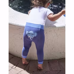 Sleepy Elephant - Boogie Tights Baby Leggings - Thumbnail 4