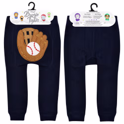 Baseball Mitt - Boogie Tights Baby Leggings - Thumbnail 4