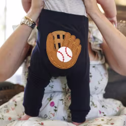 Baseball Mitt - Boogie Tights Baby Leggings - Thumbnail 2