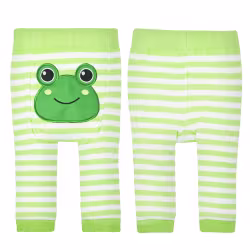 Green Frog - Boogie Tights Baby Leggings - Thumbnail 1