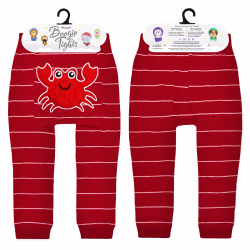 Red Crabby Crab - Boogie Tights Baby Leggings - Thumbnail 3
