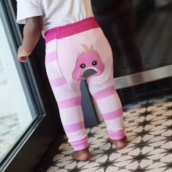 Pink Flamingo - Boogie Tights Baby Leggings - Thumbnail 3