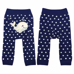 Whale - Boogie Tights Baby Leggings - Thumbnail 1