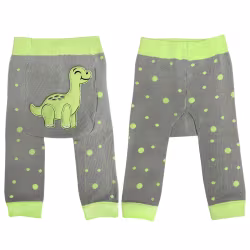 Green Dino - Boogie Tights Baby Leggings - Thumbnail 1
