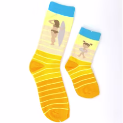 2 pair Sidekicks Surf, Mommy and Me Socks Set - Thumbnail 1
