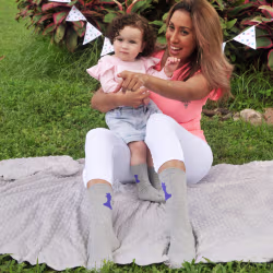 2 pair Sidekicks Queen Pawn, Mommy and Me Socks Set - Thumbnail 3