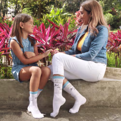 2 pair Sidekicks Happily Ever After, Mommy and Me Socks Set - Thumbnail 2