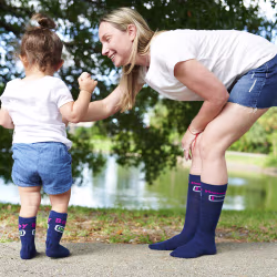 2 pair Sidekicks Mom's Battery Baby Mommy and Me Socks Set - Thumbnail 2