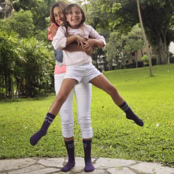 2 pair Sidekicks Why Because I Said S, Mommy and Me Socks Set - Thumbnail 2