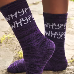 2 pair Sidekicks Why Because I Said S, Mommy and Me Socks Set - Thumbnail 4
