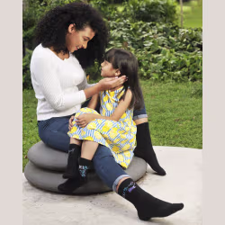 2 pair Sidekicks Mermaid Hermaid, Mommy and Me Socks Set - Thumbnail 3