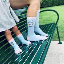 2 pair Sidekicks Lazy Unicorn, Mommy and Me Socks Set - Thumbnail 4