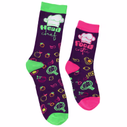 2 pair Sidekicks Head Chef & Critic, Mommy & Me Socks Set - Thumbnail 1