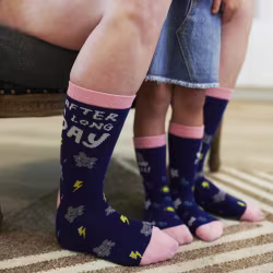 2 pair Sidekicks Rain and Sunshine, Mommy & Me Socks Set - Thumbnail 3