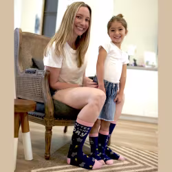 2 pair Sidekicks Rain and Sunshine, Mommy & Me Socks Set - Thumbnail 2