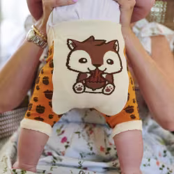 Squirrel Baby Funkie Legging Shorts - Thumbnail 4