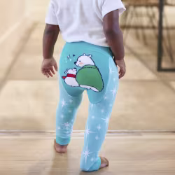 Polar Bears Baby Funkie Tights Legging Pants - Thumbnail 2