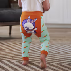 Space Bunny Baby Funkie Tights Legging Pants - Thumbnail 3