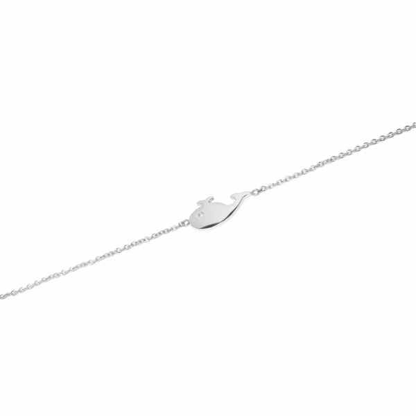 Whale, Everyday Bracelet (White) - Image 2