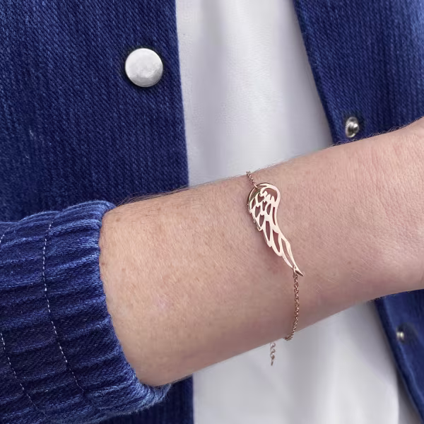 Angel Wing, Everyday Bracelet (Rose) - Image 4