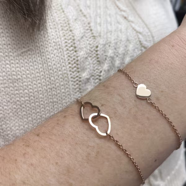 2 Hearts 1 Love Everyday Bracelet (Rose or White) - Image 5