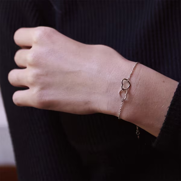 2 Hearts 1 Love Everyday Bracelet (Rose or White) - Image 9