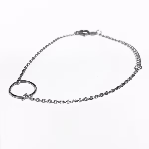 Circle loop, Everyday Bracelet (Rose, Yellow or White) - Image 9