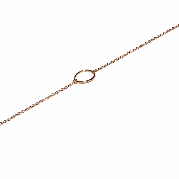 Circle loop, Everyday Bracelet (Rose, Yellow or White) - Image 6