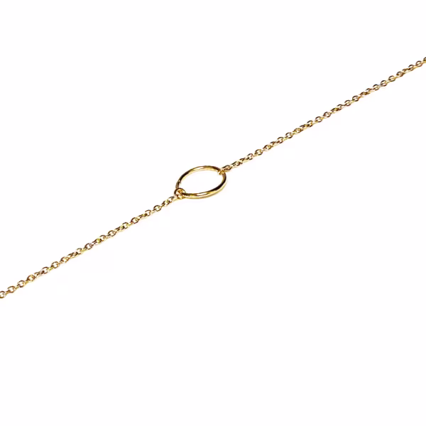 Circle loop, Everyday Bracelet (Rose, Yellow or White) - Image 2