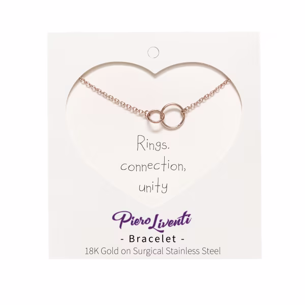 Interlocking Circles, Everyday Bracelet (Rose or White) - Image 6