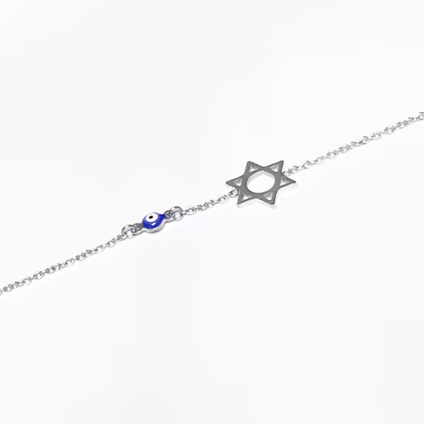 David's Star, Everyday Bracelet (Rose, Yellow or White) - Image 2