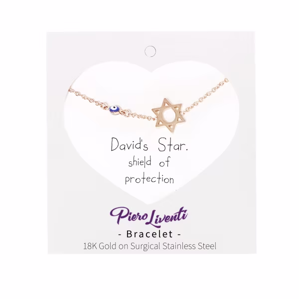 David's Star, Everyday Bracelet (Rose, Yellow or White) - Image 10