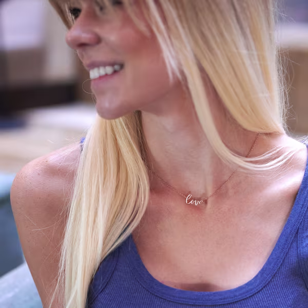 Love, Everyday Necklace (Rose or White) - Image 4