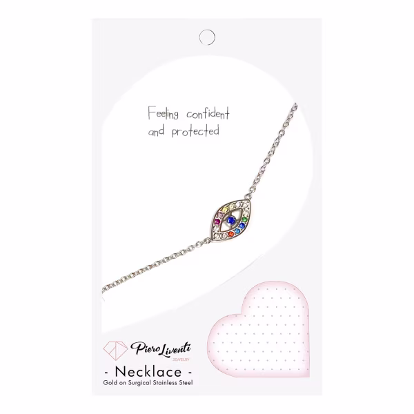 Protective Eye, Everyday Necklace (Rose or White) - Image 10