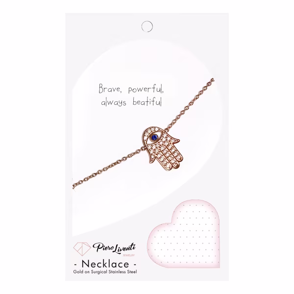 Hand Sideways, Everyday Necklace (Rose or White) - Image 10