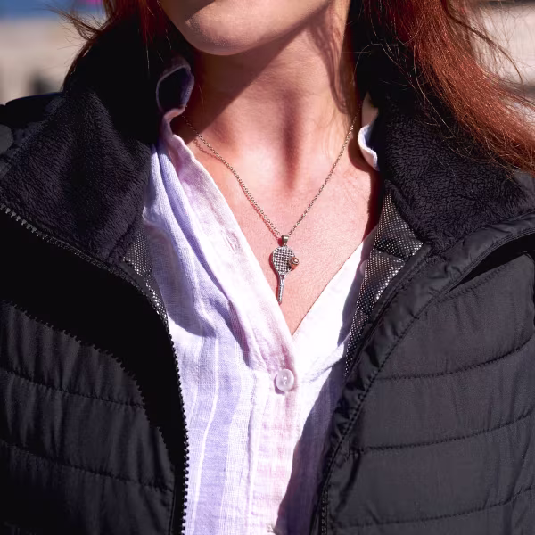 Tennis, Everyday Necklace (Rose or White) - Image 5