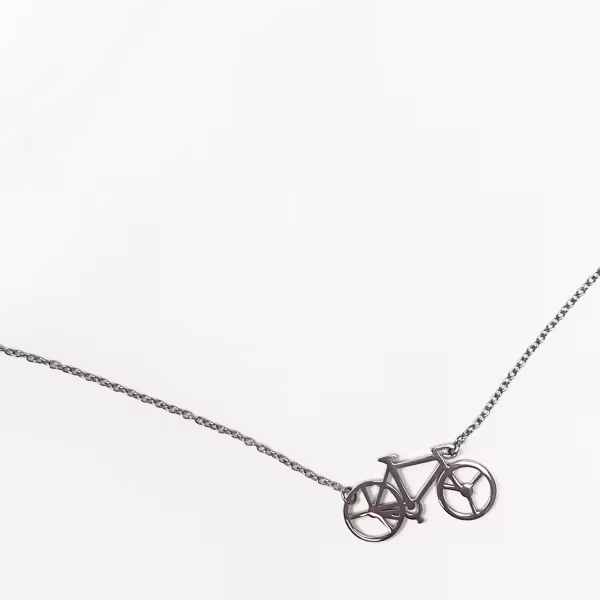 Bicycle, Everyday Necklace (Rose or White) - Image 8