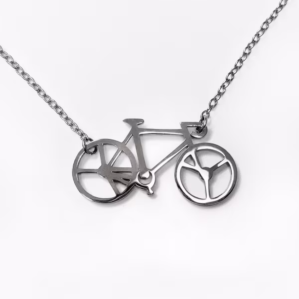 Bicycle, Everyday Necklace (Rose or White) - Image 7