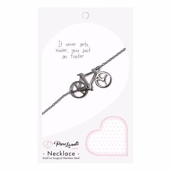 Bicycle, Everyday Necklace (Rose or White) - Image 10