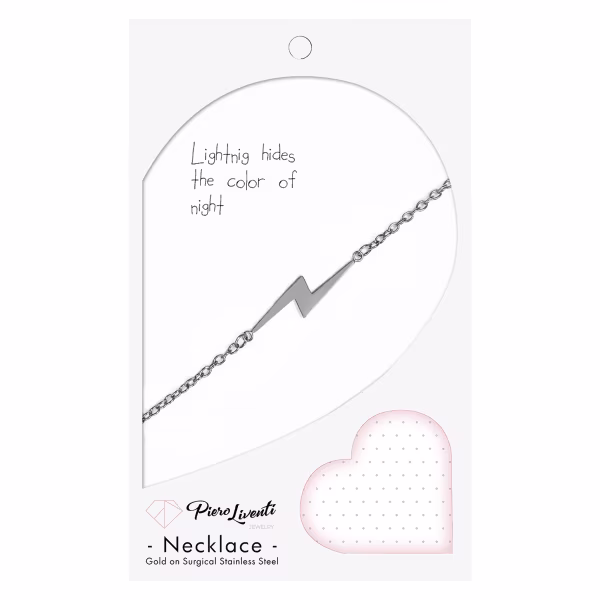 Lightning, Everyday Necklace (Rose or White) - Image 4