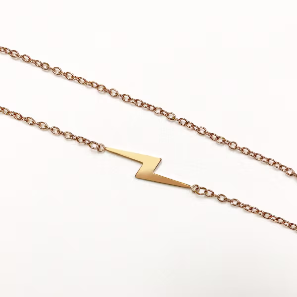 Lightning, Everyday Necklace (Rose or White) - Image 6