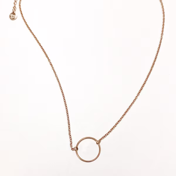 Loop, Everyday Necklace (Rose or White) - Image 3