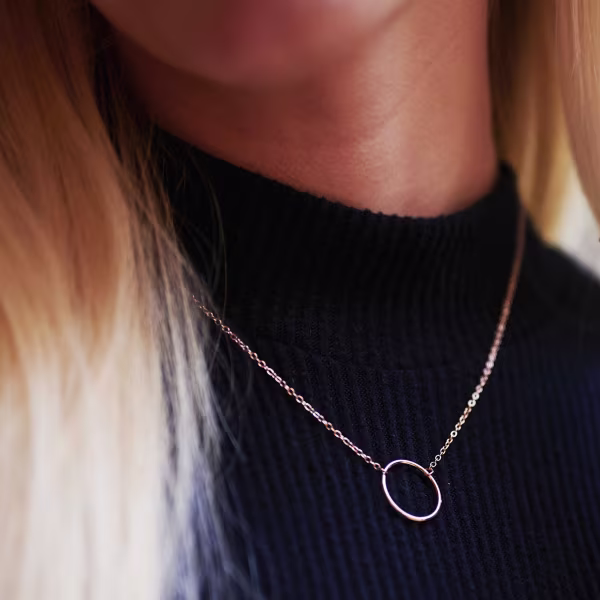 Loop, Everyday Necklace (Rose or White) - Image 7