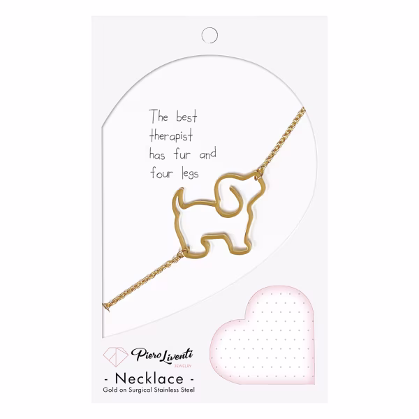 Puppy, Everyday Necklace (Yellow or White) - Image 3