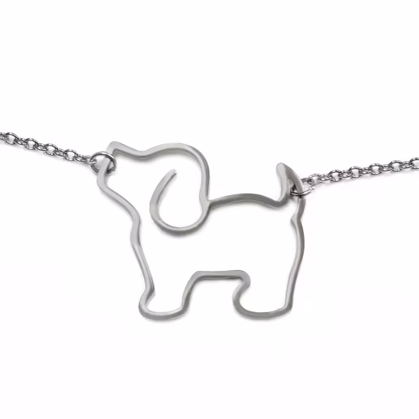 Puppy, Everyday Necklace (Yellow or White) - Image 6