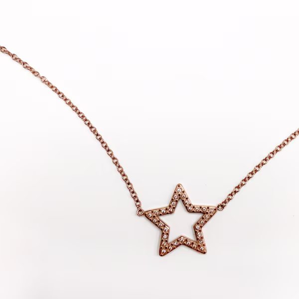 Star Sparkly, Everyday Necklace (Rose or White) - Image 7