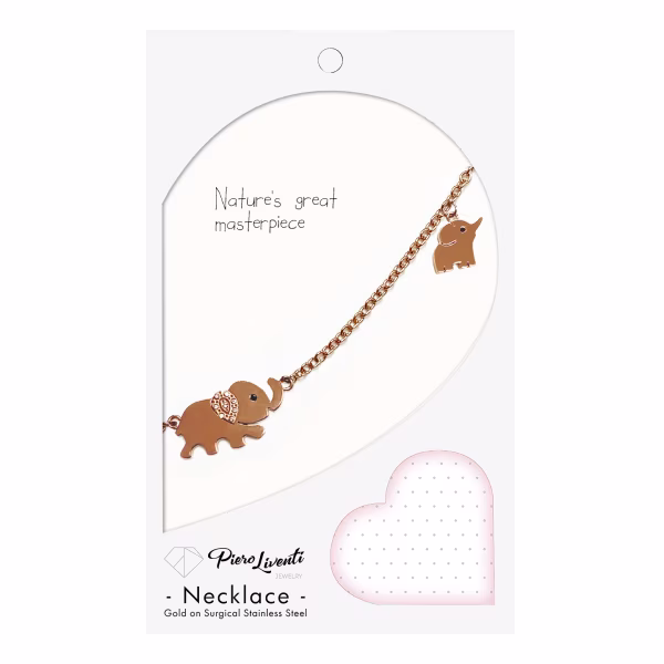 Elephants, Everyday Necklace (Rose or White) - Image 7